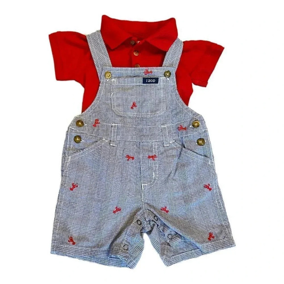 Izod Other - Izod | Lobster Overall Set (18 mos) 🦞